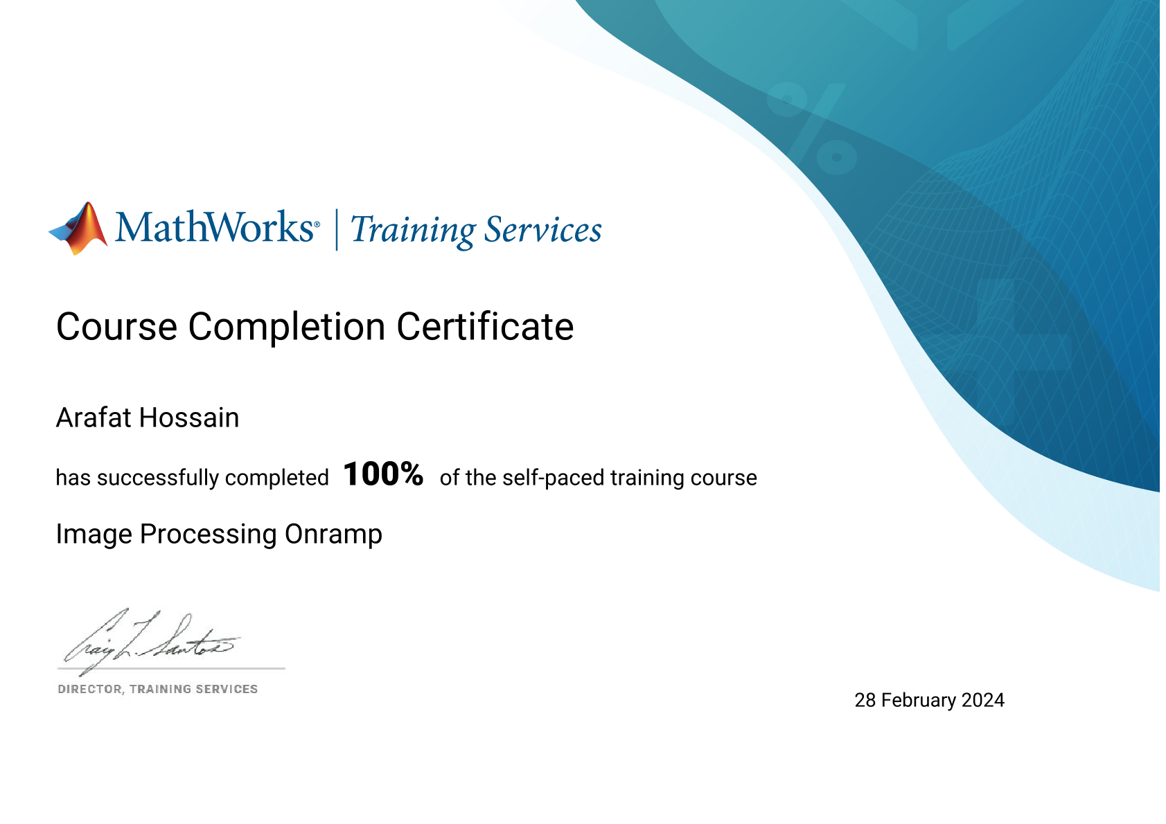 MATLAB Certificate